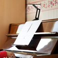 thumbnail image 1 of nipocaio Clip On Music Stand Lights Rechargeable Book Lamp Piano LED Reading Lamp Orchestra Dimmable Office Lights, 1 of 4