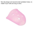 thumbnail image 4 of Uxcell Finger Tips Anti Slip Fingertip Protector, 20 Pack 29mm Silicone Finger Guard, Pink, 4 of 6