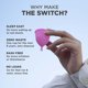 thumbnail image 3 of Copa menstrual (grande) - Flujo abundante - Copa menstrual suave y flexible - Sin sarpullidos - Sin fugas ni infecciones - Copa menstrual reutilizable, 3 of 5