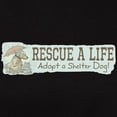 thumbnail image 3 of CafePress - Rescue Dog Quote Women's T Shirt - Women's Traditional Fit Dark T-Shirt, 3 of 5