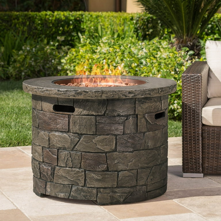 Stonecrest Outdoor Circular Firepit, Natural Stone Stonecrest Outdoor Circular Firepit, Natural Stone