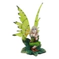 thumbnail image 2 of Ebros Mythical Goddess Green Earth Pixie Dust Fairy Blowing Crystal Bubble Statue 6"Tall Whimsical Tribal Gaia Faerie Fantasy Sculpture, 2 of 6