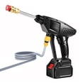 thumbnail image 2 of Portable Wireless High-Pressure Car Washer with 2 Rechargeable Batteries & Charger – All-Copper Motor, Automatic Start-Stop, Adjustable Water Flow (Fan/Direct Jet), Stainless Steel Filter – Ideal for, 2 of 7