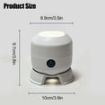 thumbnail image 3 of Uklsqma Dynamic Rotating LED Projector Light, USB Rechargeable Night Lamp with Snowflake & Patterns, 3.9 x 3.3 x 3.8 Inches | 360° Rotating Projection, Multi-Angle Base for Bedroom, Party, 3 of 5