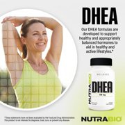 NutraBio DHEA Supplement- for Men and Women- DHEA (100 mg) 60 Capsules