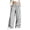 Grey, variant on Sweatpants for Women with Drawstring Elastic Waist and Pockets, Casual Loose Wide Leg Trousers Parachute Pants, Grey, Size S