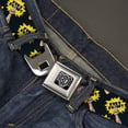 thumbnail image 2 of Buckle-Down Belt, Seatbelt Buckle Belt, Fist Pump Black Yellow, 34 to 52 Inches, 2 of 9