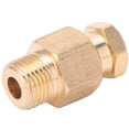 thumbnail image 2 of Conector de tubo de aceite, adaptador recto de montaje de tubo de latón para conducto de aluminio, cobre y nailon, 2 of 8