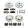 Power Stop Front & Rear Brake Kit with Drilled & Slotted Rotors and Ceramic Brake Pads K4113