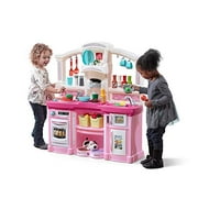 Step2 Amusez-vous avec vos amis Cuisine | Cuisine rose avec des sons de lumières réalistes | Play Kitchen Set | Ensemble d'accessoires de cuisine Pink Kids Kitchen Playset 45 pièces