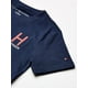 thumbnail image 3 of Camiseta Tommy Hilfiger para niños de manga corta con cuello en V, color azul marino, 12-14 años, 3 of 3