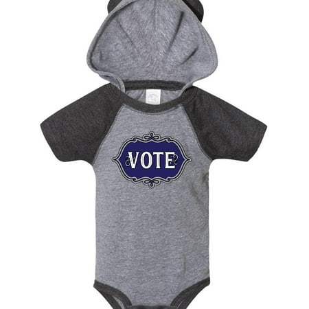 

Inktastic Vote Democratic Blue Gray Outline Gift Baby Boy or Baby Girl Bodysuit