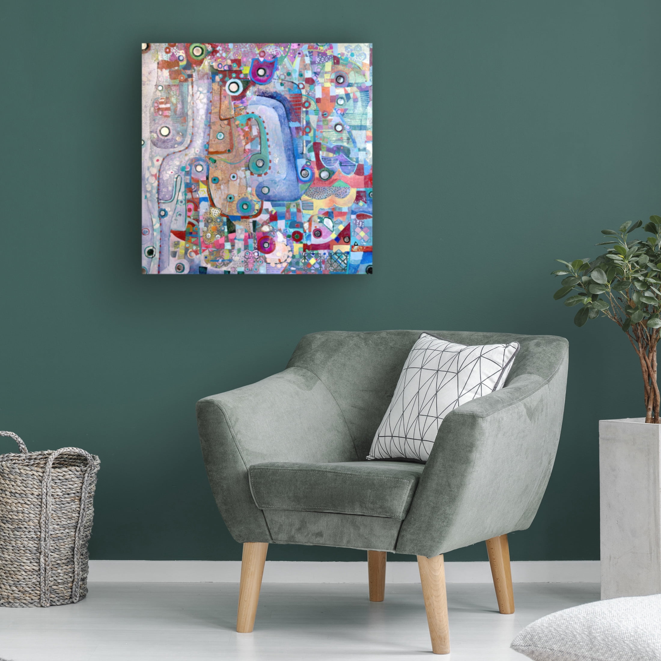 Trademark Fine Art Alise Loebelsohn Indigo Mirror Canvas Wall Art