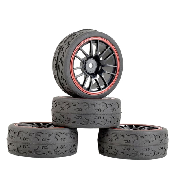 4 piezas 75 mm 1/14 1/16 escala Buggy neumáticos rueda 12 mm Zulema rc ruedas y neumáticos