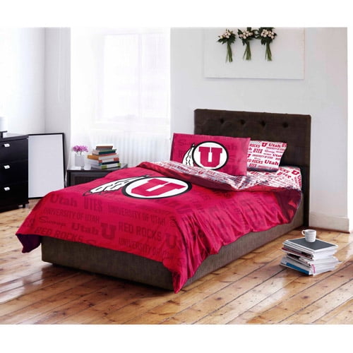 NCAA University of Utah Utes Bed in a Bag Complete Bedding Set