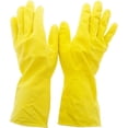 thumbnail image 2 of Guantes de limpieza reutilizables a prueba de líquidos, amarillos, flexibles e impermeables, diseño antideslizante con escamas de pescado, vida útil duradera, mantienen las manos y la ropa secas, uso, 2 of 2