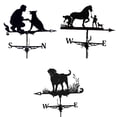 thumbnail image 1 of LOVIVER 3x Iron Weather Vane Farm Garden Roof Mount Metal Bracket Weathervane Decor, 1 of 3