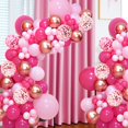thumbnail image 2 of Kit de guirnaldas con forma de arco con globos ASIYUHY, 145 unidades, con confeti, color rosa, 2 of 8