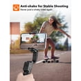 thumbnail image 2 of hohem iSteady Q Gimbal Stabilizer for Smartphone, 1 Axis Selfie Stick Tripod with Face Tracking, 360° Rotation, 4 in 1 Portable Phone Tripod w/Extendable Stick for iPhone 14/Android Video Recording, 2 of 5