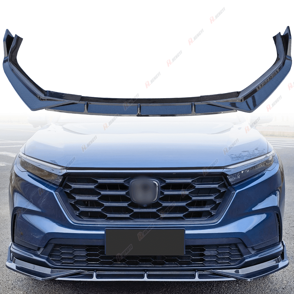 3pcs Set Front Bumper Lip for Honda CR-V CRV 6th 2023, Front Spoiler Diffuser Front Splitter Lip Body Kit Spoiler, Carbon Fiber Color