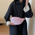 thumbnail image 6 of BLEEUS Women Bag Women Fanny Pack Pu Leather Sequin Coin Purse Single Shoulder Bag Chest Bag, 6 of 10