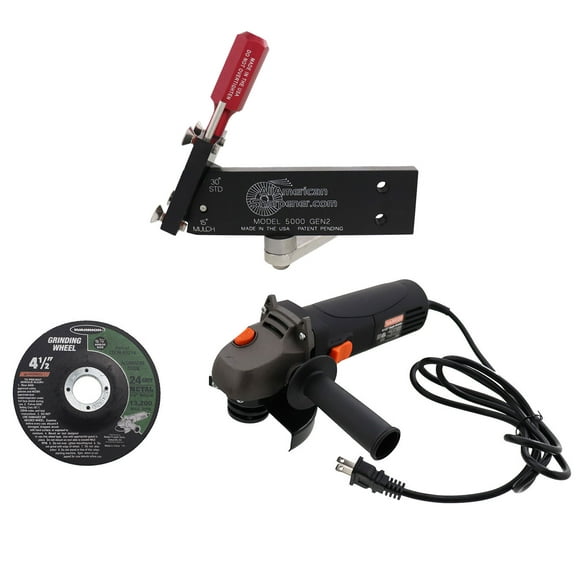 All American Sharpener 5000 Kit with Grinder for Standard Mulching Mower Blades