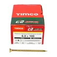 thumbnail image 3 of Timco - C2 Clamp-Fix Multi-Purpose Premium Screws - TX - Double Countersunk - Yellow (Size 6.0 x 100 - 100 Pieces), 3 of 4