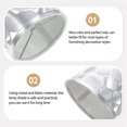 thumbnail image 4 of Miangastore Replacement Lamp Shades Silver PVC 1Pack Geometric Prism Shape for Table Lamp, 4 of 8