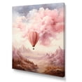 thumbnail image 2 of Designart "Pink Balloon'S Whimsical Spell II" Hot Air Balloon Canvas Art Print, 2 of 7