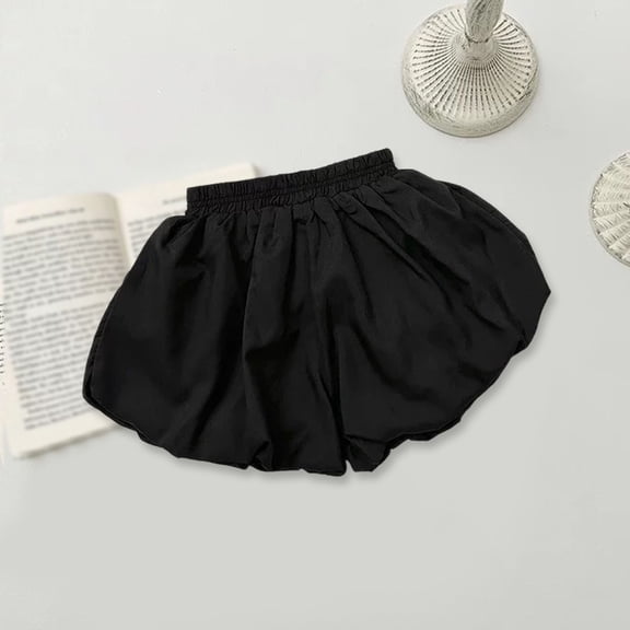 Summer Shorts Comfortable Black Shorts Elastic School Uniform for Kids 18-24 Months