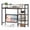 Rustic Brown, variant on Costway Desktop Bookshelf, 4-Tier Desk Display Rack, Countertop Storage Organizer Black