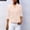 Beige, variant on Abtuhar Women Long Sleeve Tops Solid Collar Chiffon Loose Straight Hem Soft Fabric Fall Shirts