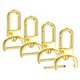 thumbnail image 1 of Ganchos de clip giratorio Uxcell [4 piezas] - Ganchos de clip para llaveros, uso para hacer llaveros - [Oro rosa - 1.91 IN] Hardware de clip en D para cordones, 1 of 6