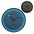 thumbnail image 2 of Indoor 12' Voice-Activated Luminous Decoration Wall Clock With LED Night Light A Sphere Made Of Tiny, 2 of 8