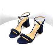 Jewel Badgley Mischka Womens Earlene Block Heel Evening Sandal (Size 9)