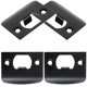 thumbnail image 3 of Kit de 4 placas de cerrojo de acero inoxidable para cerrojo de seguridad y refuerzo de puerta., 3 of 5