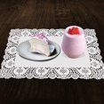 thumbnail image 4 of chockeie Rectangular Lace Paper Doily 37 x 26cm White Paper Doily (150 Count), 4 of 5