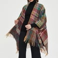 thumbnail image 5 of KelaJuan Women Shawl Wraps, Elegant Vintage Tasseled Wave Stole Shoulder Cover-up for Fall Winter, 5 of 6