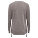 thumbnail image 3 of Gibobby Playera De Algodón 2023 Blusa plisada de Color sólido esmerilado con tiras y cuello en V para mujer, camiseta plisada de manga larga（Gris， XL), 3 of 5
