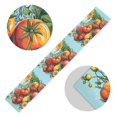 thumbnail image 5 of Yayeee Table Runner 70 inches Long Home Kitchen Dinning Party Decoration, Orange Floral Tomatoes, 5 of 7