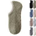 thumbnail image 3 of Fuzzy Socks Slipper Socks for Men Soft Cozy Plush Fluffy Socks with Grips Non Slip Winter Warm Sock (Green), 3 of 8