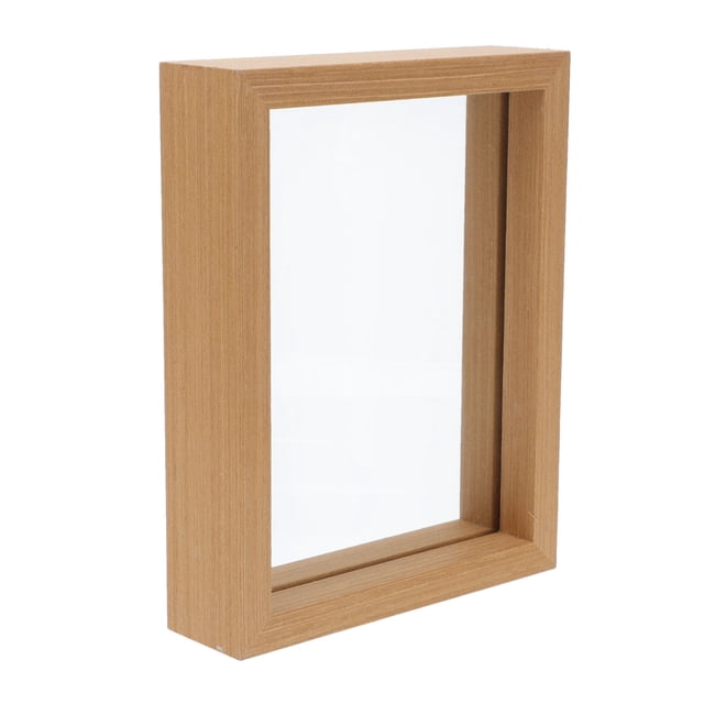 BRIGHTFUFU 1Pc Photo Display Frame Rustic Glass Photo Display Friends Living Room