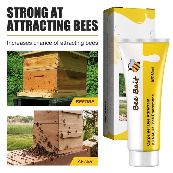 Bee Attractant Gel - Beekeeping Tool for Hive Application to Lure Honey Bees (1 Tube)