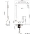 thumbnail image 5 of Effortless Kitchen Faucet, Space-Maximizing Foldable Arm, Stainless Steel Construction for Durability, Aerated Normal Jet & Shower Spray Options, 360 Degree Swivel for Seamless, 5 of 5