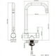 thumbnail image 5 of Grifo de cocina eficiente, diseño giratorio y plegable para ahorrar espacio y accesibilidad a las ventanas, construcción de acero inoxidable 304 de alta calidad con acabado de metal cepillado para su, 5 of 5