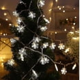 thumbnail image 2 of Luces navideñas, guirnaldas de luces con forma de copo de nieve, luces de cuento de hadas, alimentadas por pilas, 2 of 3