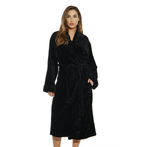 Just Love Kimono Robe / Bath Robes for Women (Black, X-Small)
