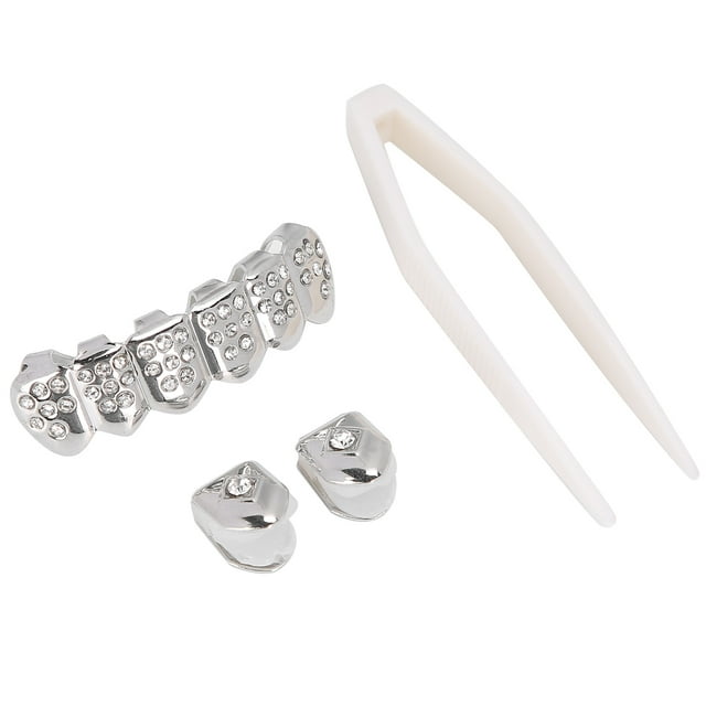 Hip Hop Brace,Plating Teeth Brace Set Gold Teeth Brace Teeth Decoration Top-Notch Performance
