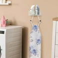 thumbnail image 3 of Wall Mounted Ironing Board Hanger for Y-Leg with Storage Basket, White, 3 of 8