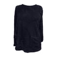 thumbnail image 6 of Neewe Womens Sweaters Long Sleeve Shirts Crewneck Sweatshirts Loose Casual Tunic Tops, 6 of 7